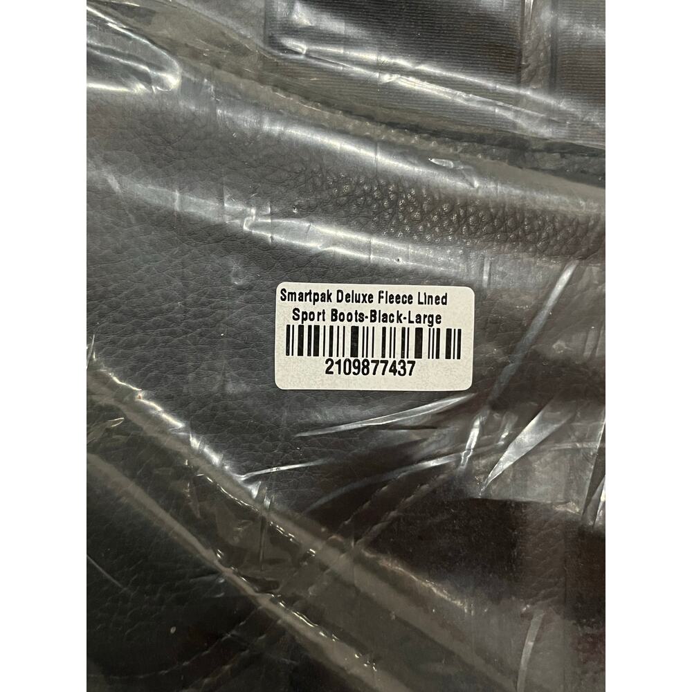 Smartpak Deluxe Fleece Lined Sport Boots - Black size Large NWT - Picture 5 of 5
